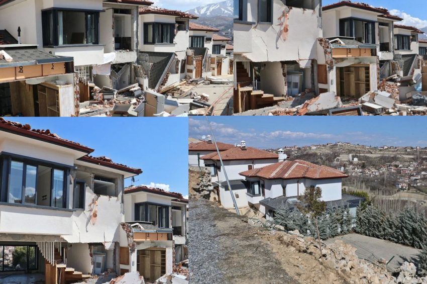10 milyonluk villalar depremde dağıldı! Yaşanmaz hale geldi